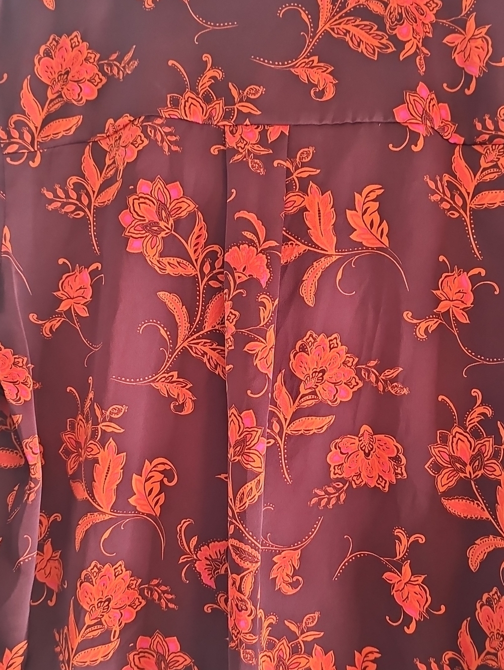 Rafaella Red Floral Button-Down Blouse - Picture 6 of 8
